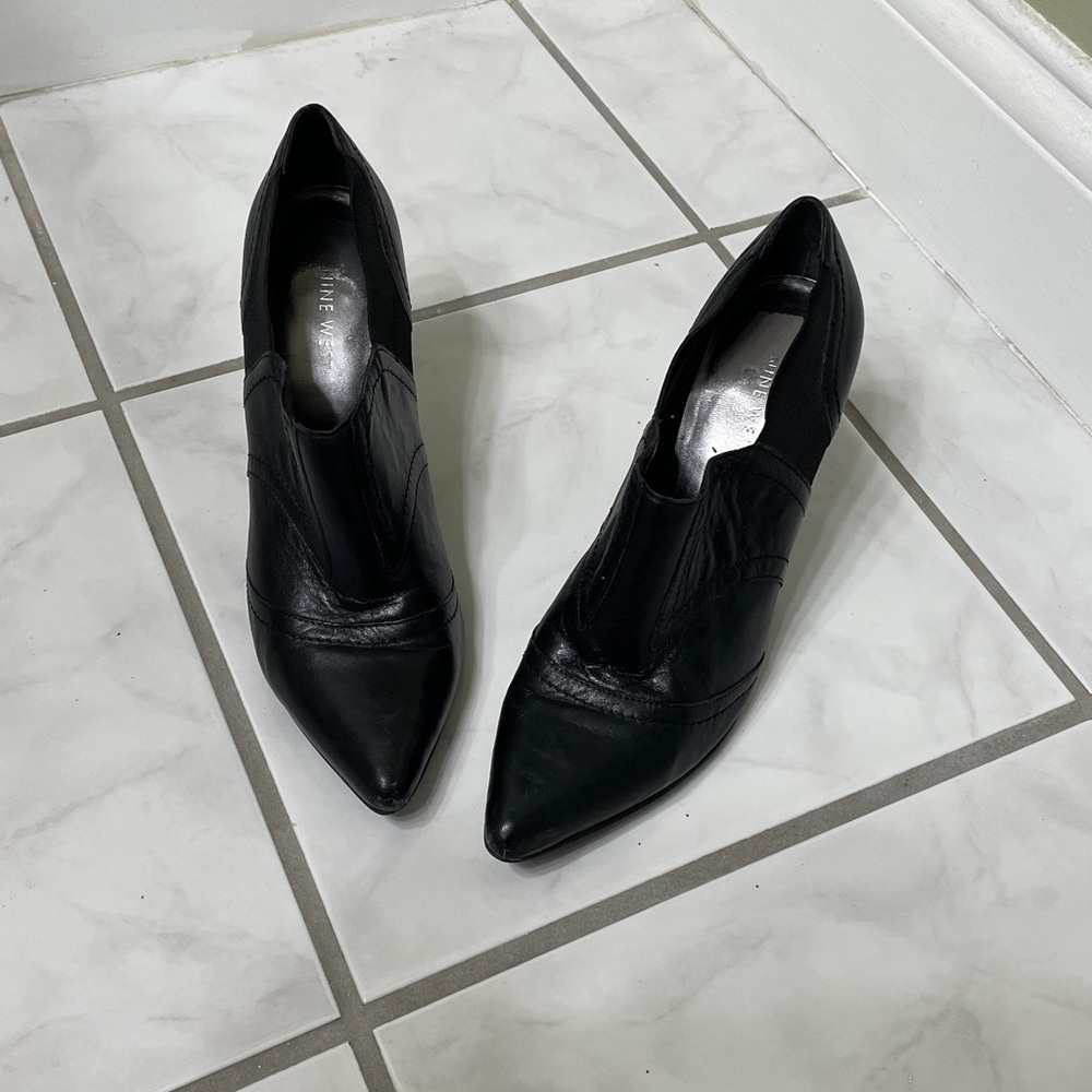 Nine West Black Heeled Boots